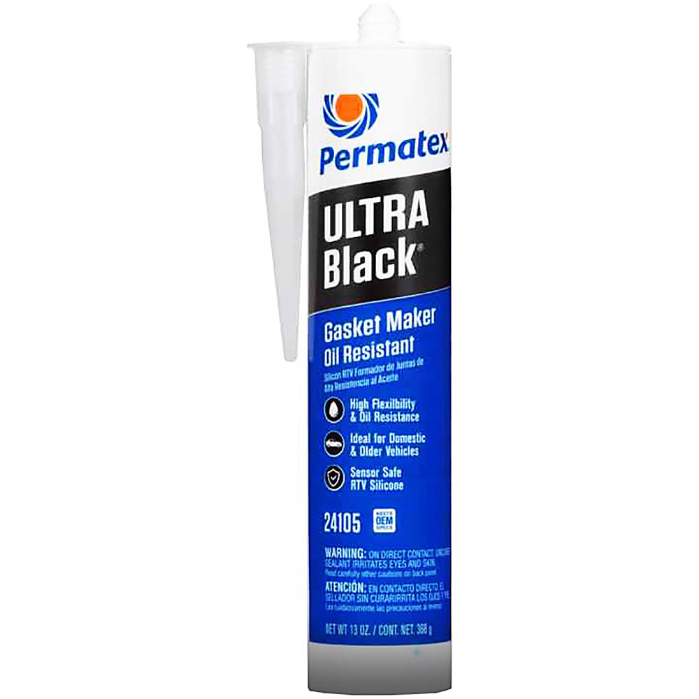 Gasketing Compounds | Permatex Ultra Black RTV Silicone Gasket Maker, 13oz.