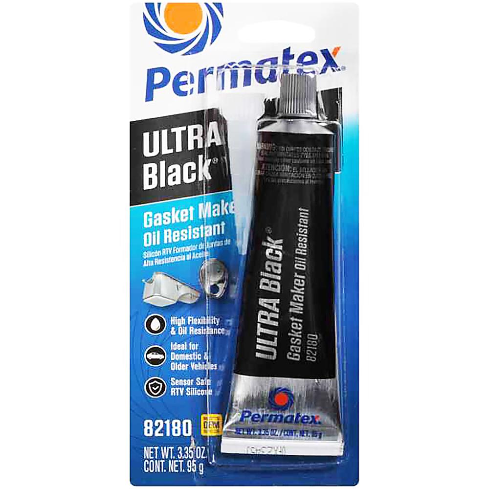 Gasketing Compounds | Permatex Ultra Black RTV Silicone Gasket Maker, 3.35oz. – 3 Pack