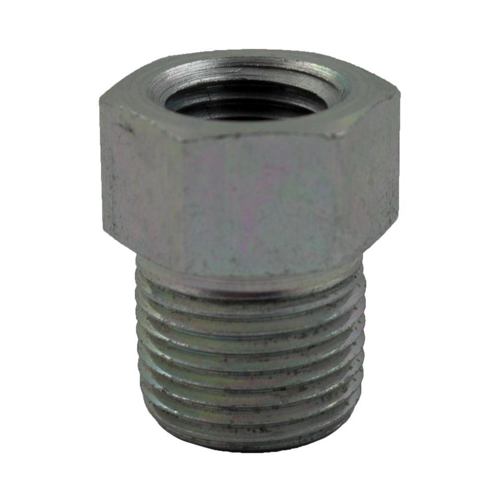 Hydraulic Fittings | Steel Adapter Bushing – 3/8 Inch Male Pipe Thread (MPT) 1/4 Inch Female Pipe Thread (FPT) – 5 Pack