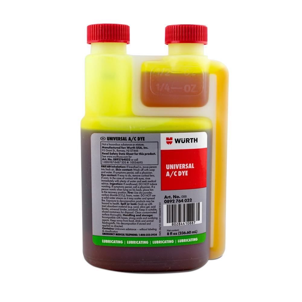 Leak Detection | Universal A/C Dye Dye 8 Oz Bottle with Labels