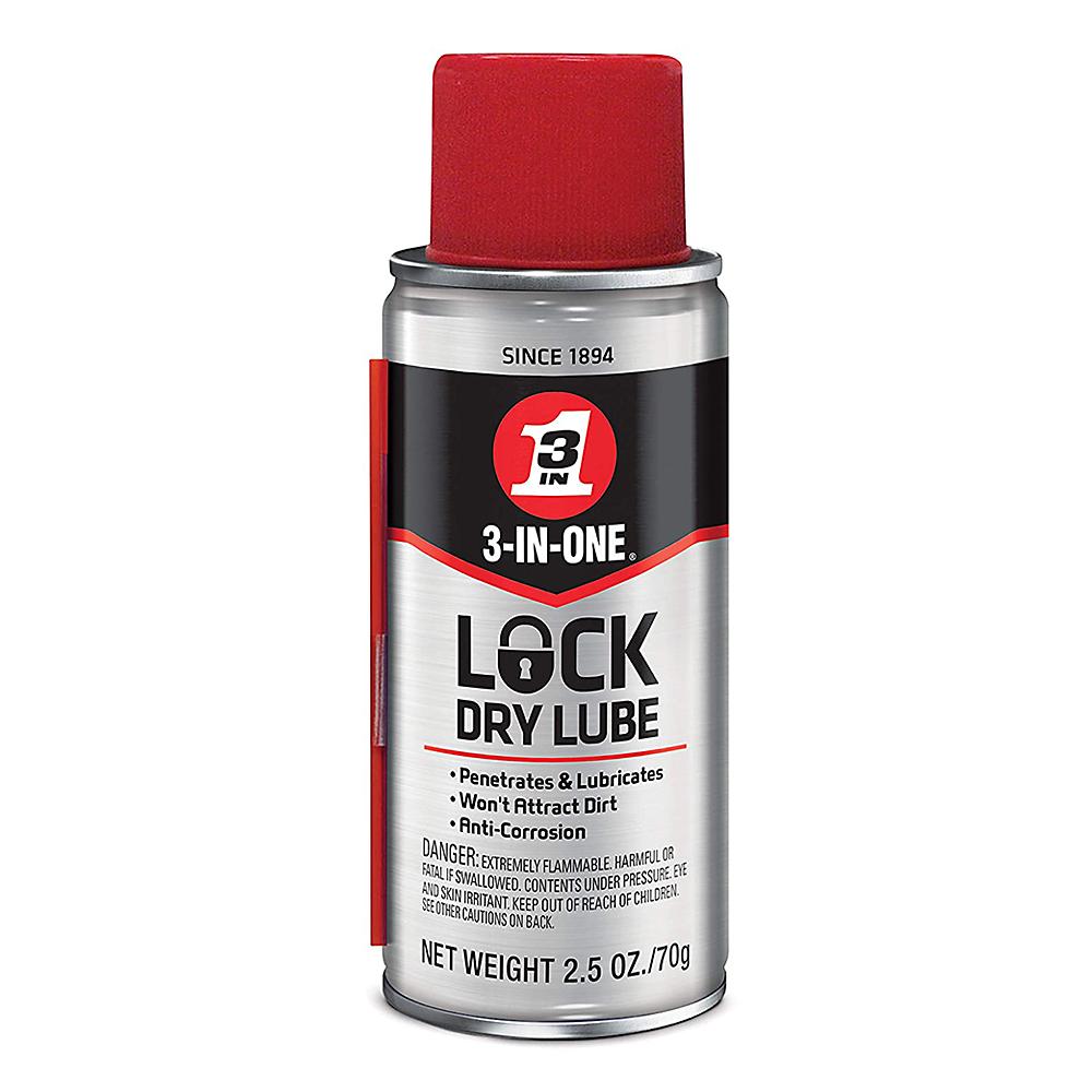 Lubricants | 3-IN-ONE Lock Dry Lube 2.5oz aerosol