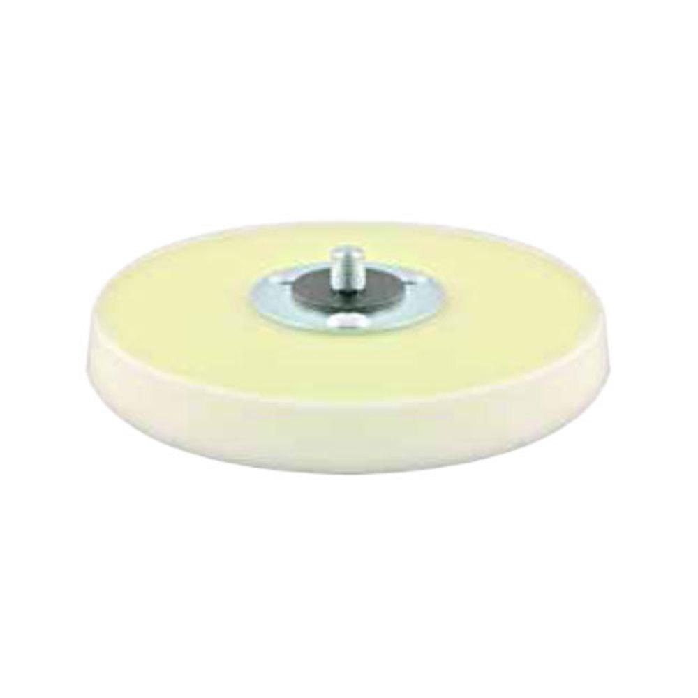 Mandrels & Holders | Backing Pad – Soft Riveted – Hook and Loop Fastener (HLF) – 6 Inch – No Hole – 5/16-24 Inch Male Riv