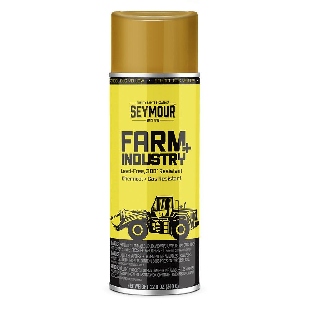 Paints | Seymour Farm – Ind. School Bus Yellow 12oz – 3 Pack