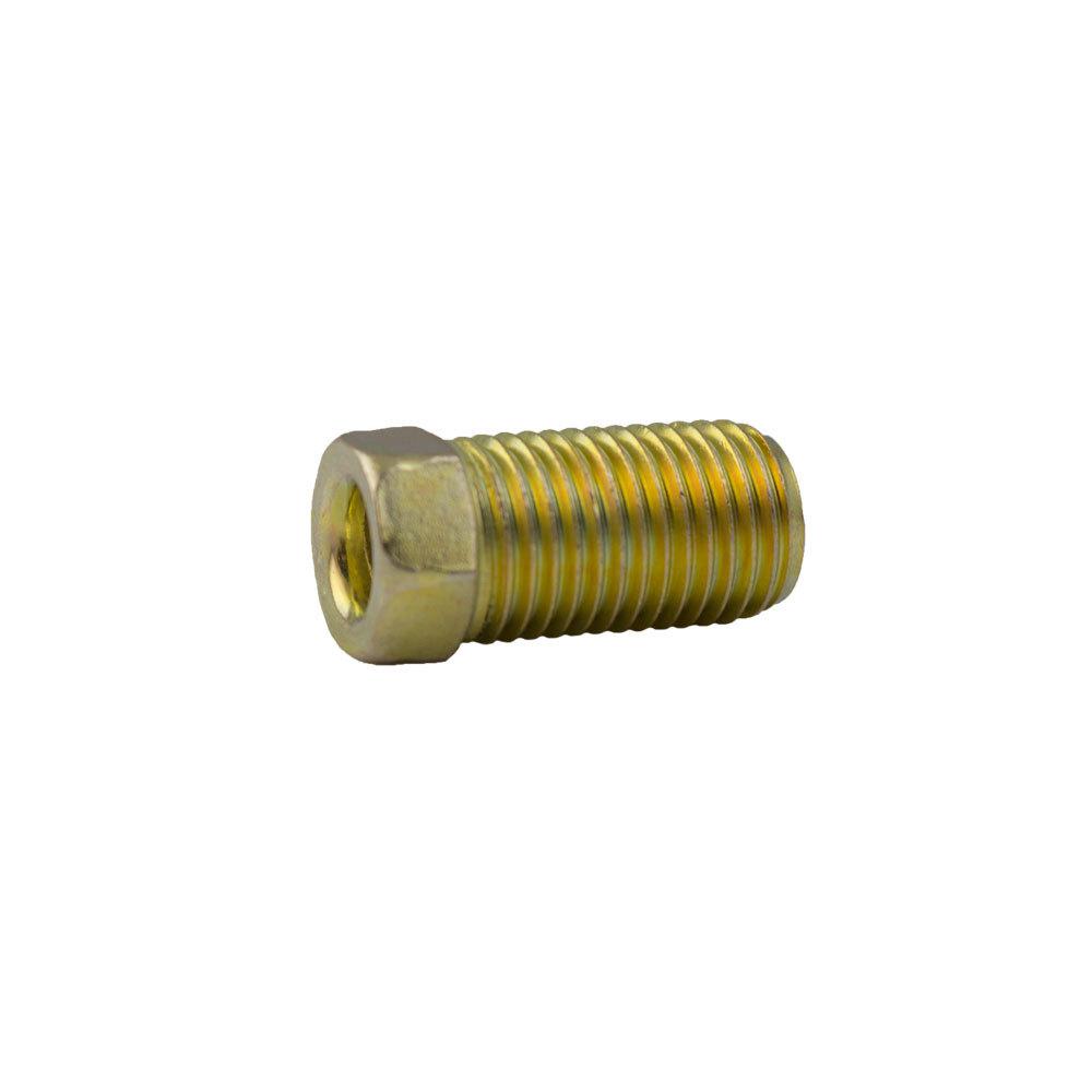 Steel Fittings | Brass SAE – 45-Degree Inverted Flare Steel Nut-Long Style – 1/4 Inch Tube – 10 Pack