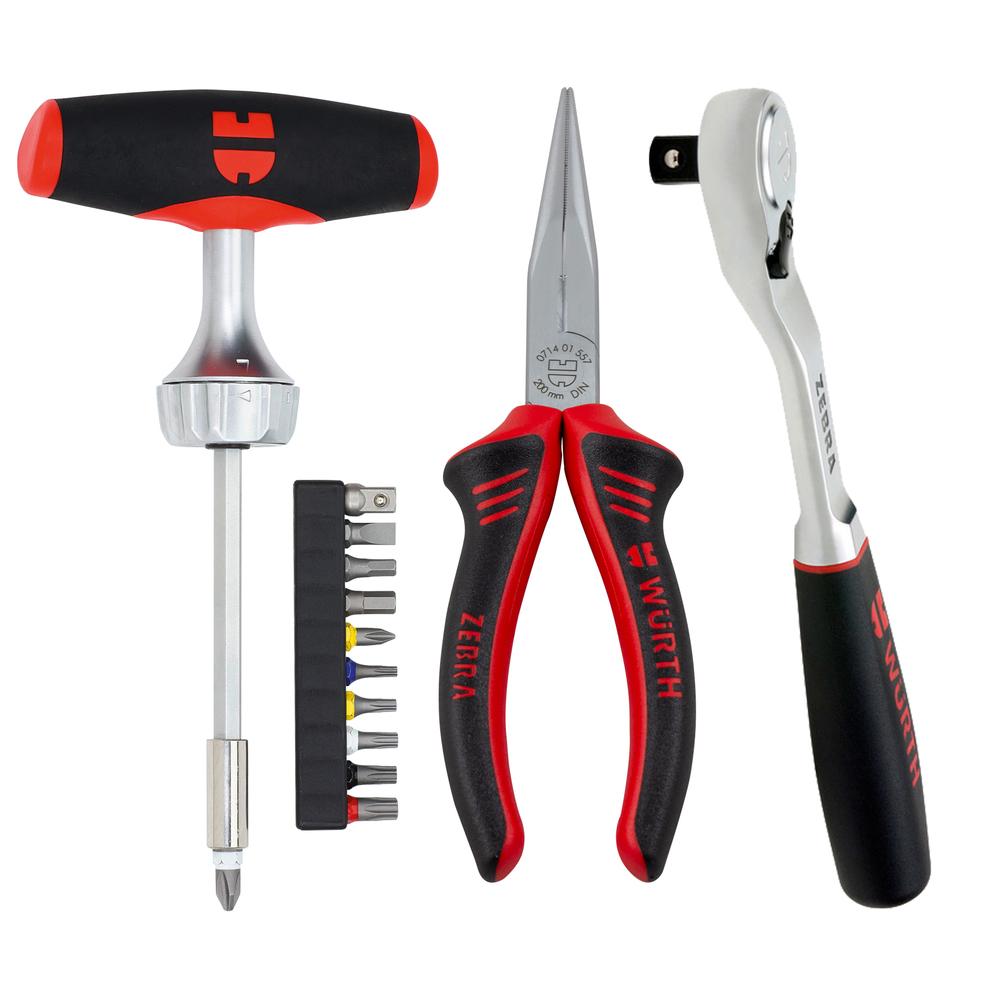 Tools | ZEBRA 3/8" Reversing Ratchet, T-Handle, Needle Nose Pliers New CustomerPackage 3