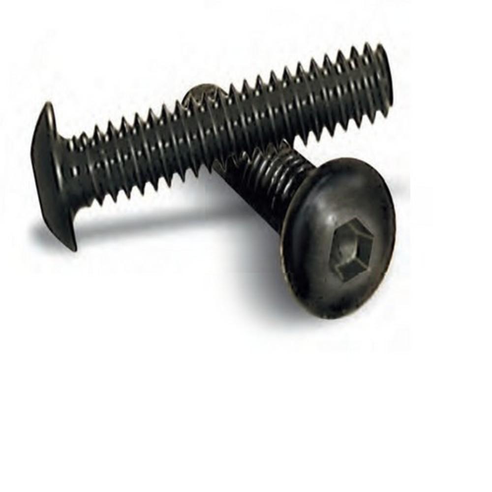 US Hardware | Button Head Cap Screw Black 10-32X1/2 – 100 Pack