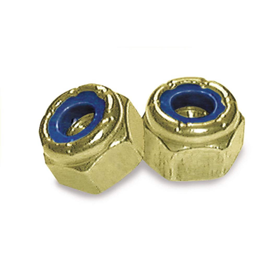 US Hardware | Grade 8 Nylock Nylon Insert Lock Hex Nut SAE 3/8 – 25 Pack