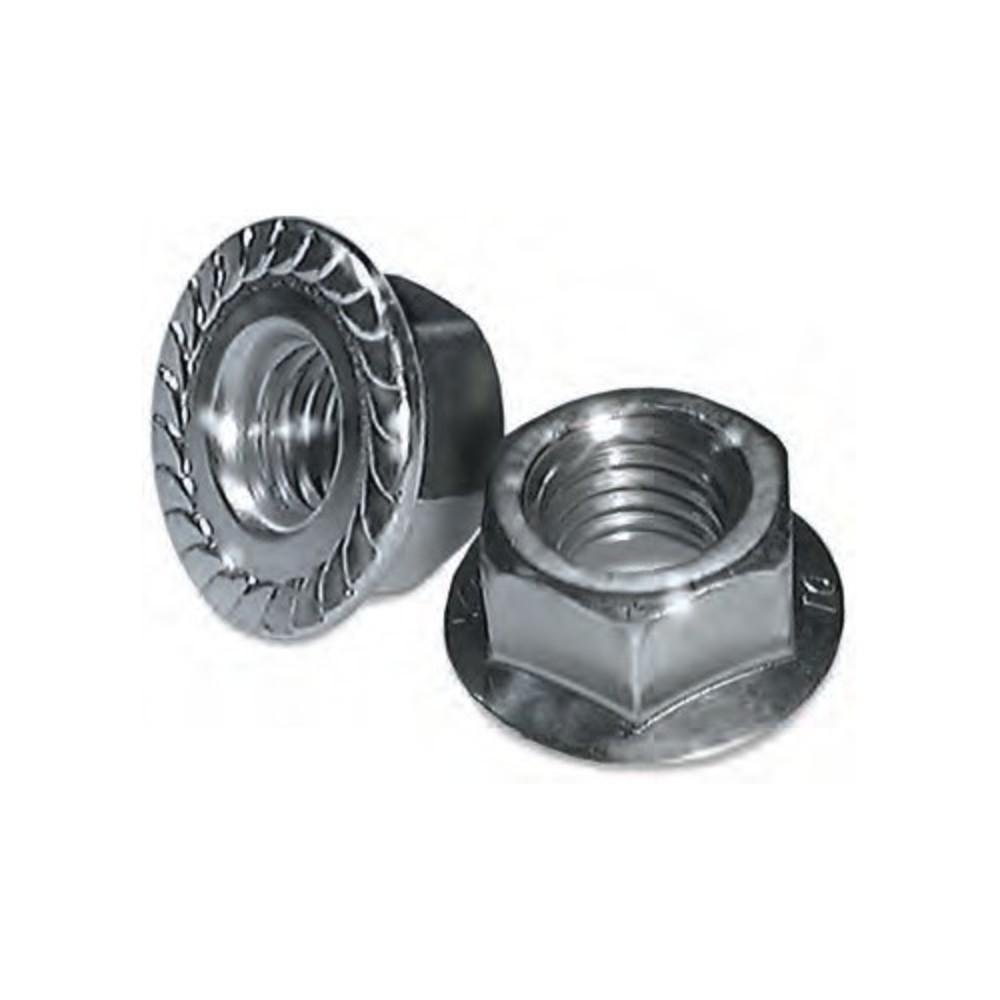 US Hardware | Hex Serrated Flange Nut 1/2 – 10 Pack