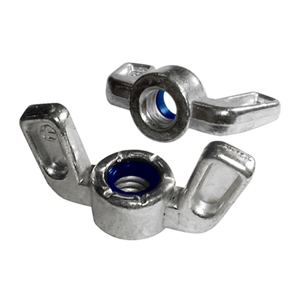 US Hardware | Nylock Wing Nut Zinc 3/8 – 25 Pack