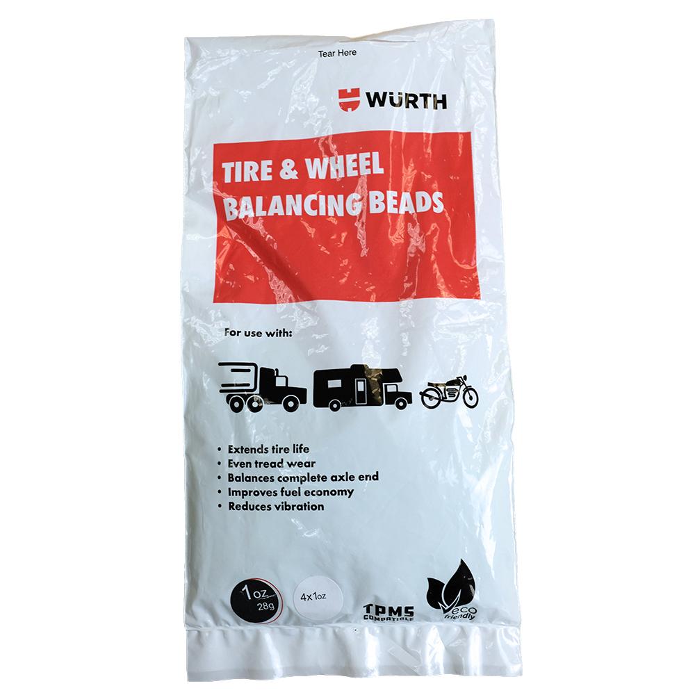 Wheel Weights | 1 Ounce Tire and Wheel Balancing Beads (Quantity 4 = 1 Bag of Four 1Ounce Pouches) – 8 Pack