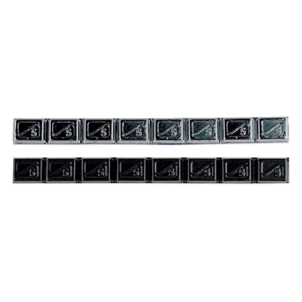 Wheel Weights | POWER Series Black Lead Adhesives Weight Strips (40G Total / 5G Segments)