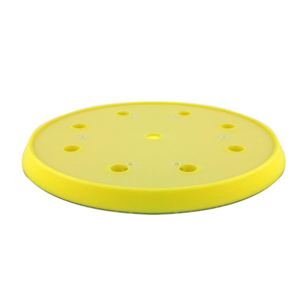 Mandrels & Holders | Backing Pad – Firm – Hook and Loop Fastener (HLF) – 8 Inch – 8 Hole – 5 Mounting Holes – 1,500 RPM