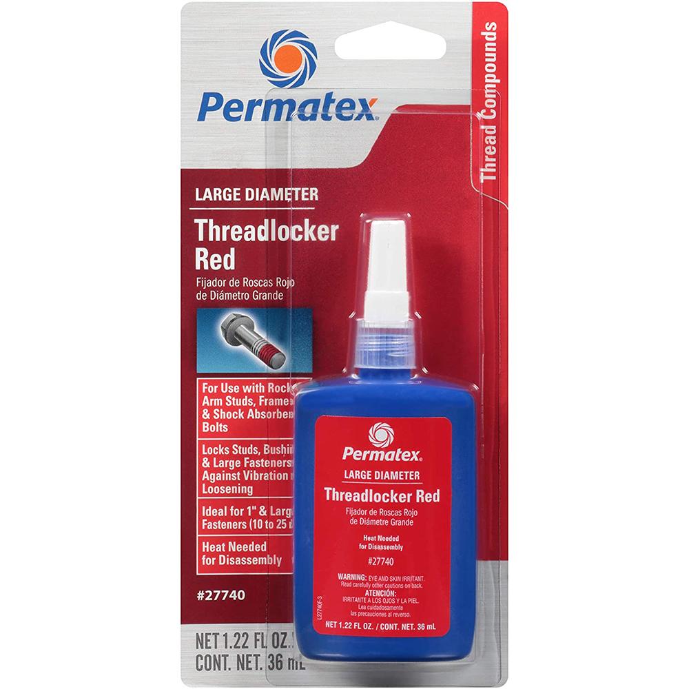 Adhesive and Bonding | Permatex Large Diameter Threadlocker Red, 36ml