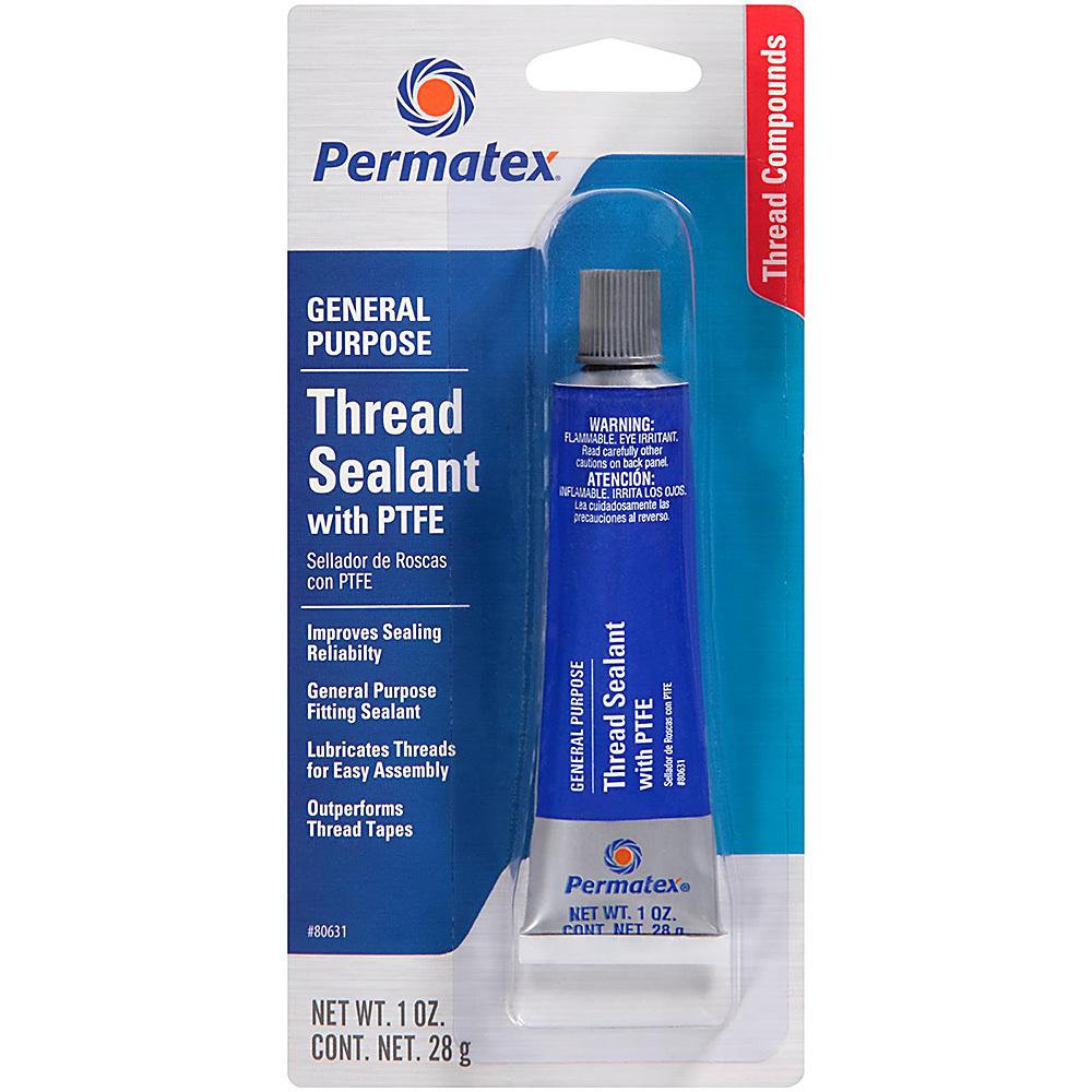 Adhesive and Bonding | Permatex Pipe Thread Sealant with PFTE, 1oz – 6 Pack